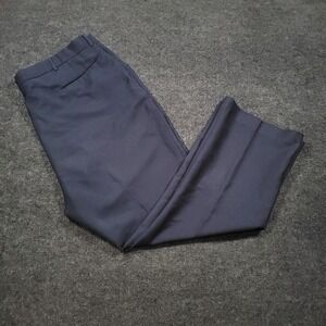 Vintage Sears Sportswear Men Dress Pants‎ 44x29 Navy Full Fit USA Made
